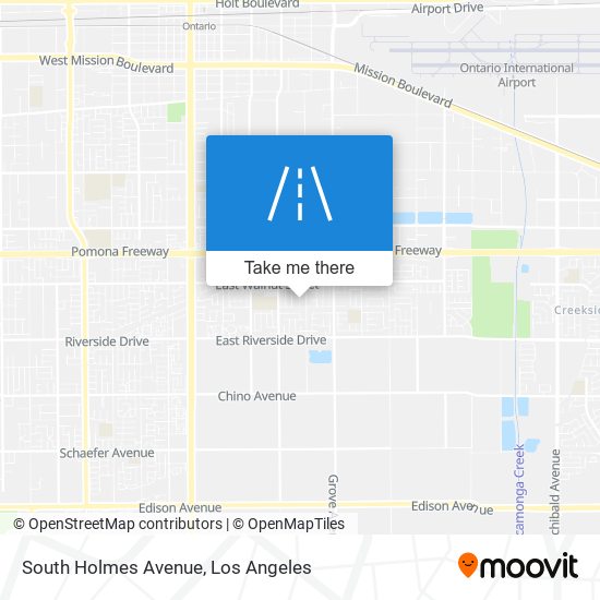 Mapa de South Holmes Avenue