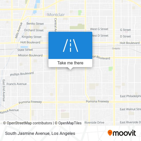 South Jasmine Avenue map