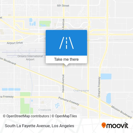 South La Fayette Avenue map