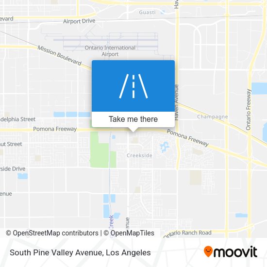 South Pine Valley Avenue map