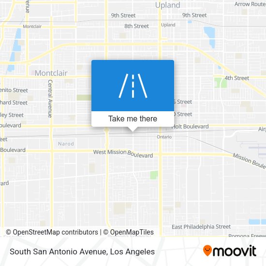 South San Antonio Avenue map