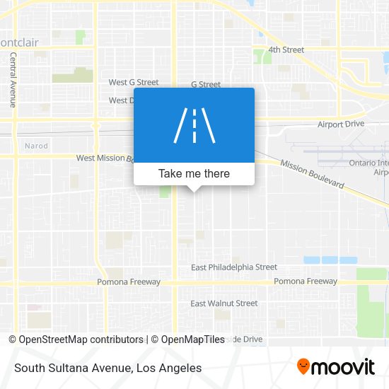 South Sultana Avenue map