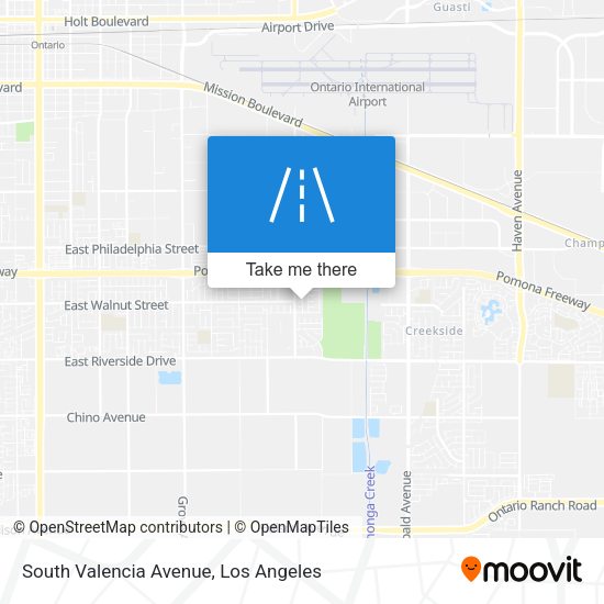 South Valencia Avenue map
