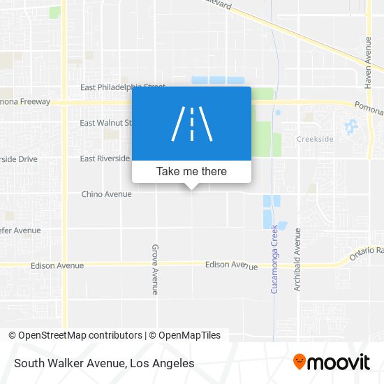 South Walker Avenue map