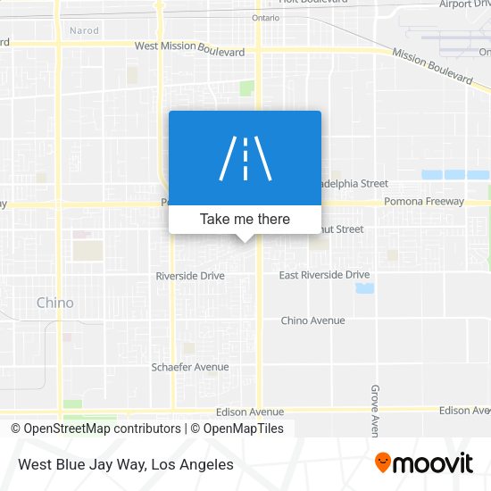 Mapa de West Blue Jay Way