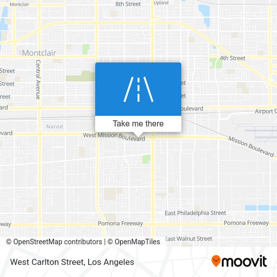 West Carlton Street map
