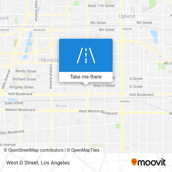 Mapa de West D Street