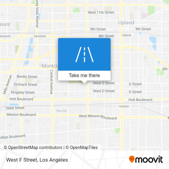 West F Street map