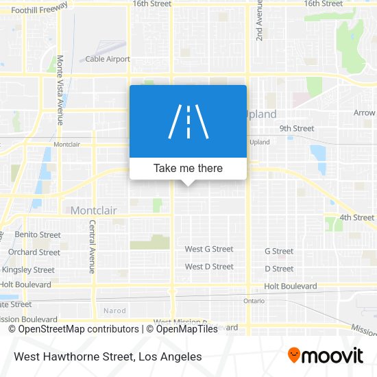 West Hawthorne Street map