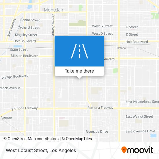 West Locust Street map