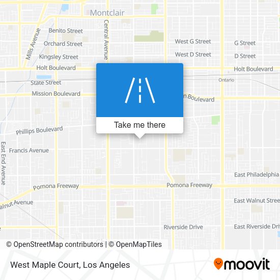 West Maple Court map