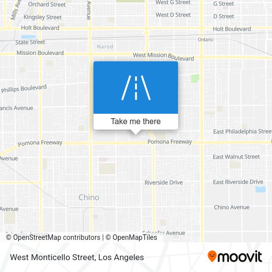 West Monticello Street map