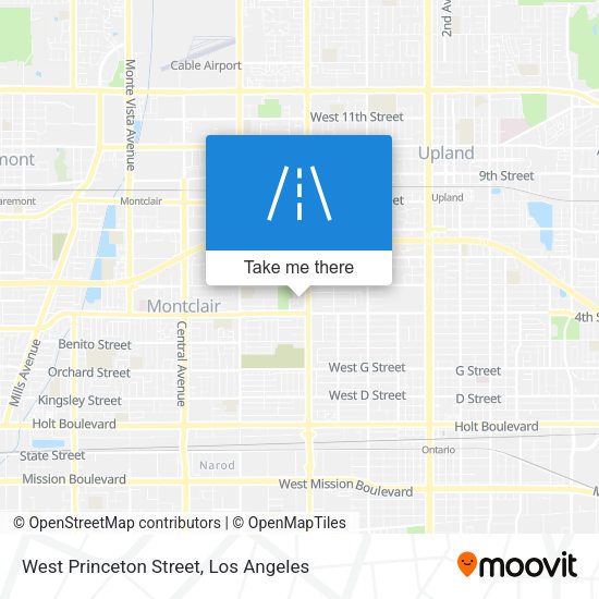 West Princeton Street map