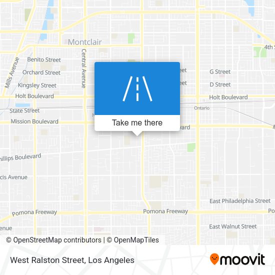 West Ralston Street map