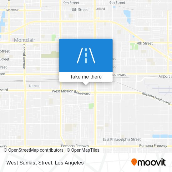 West Sunkist Street map