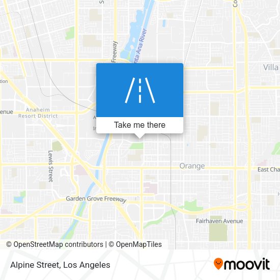 Mapa de Alpine Street