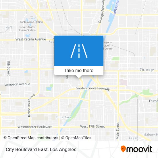Mapa de City Boulevard East