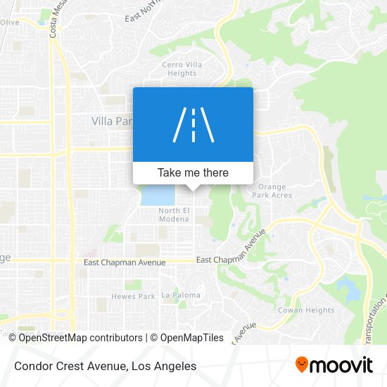 Condor Crest Avenue map