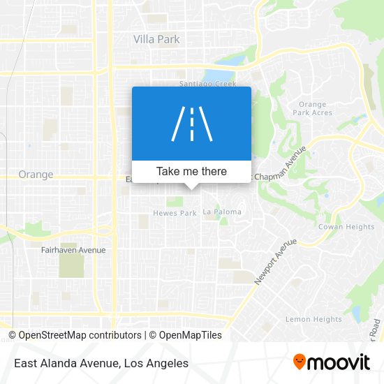 Mapa de East Alanda Avenue
