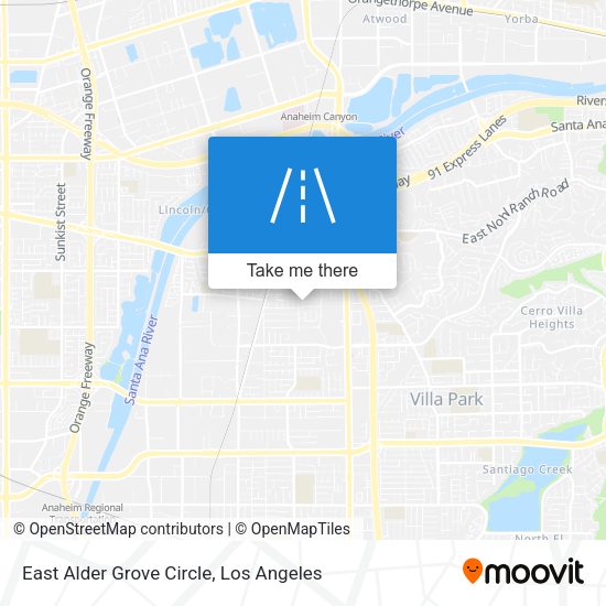East Alder Grove Circle map