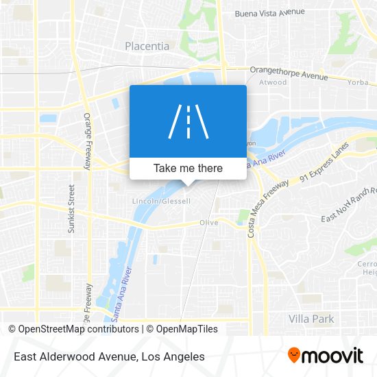 East Alderwood Avenue map