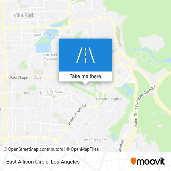 East Allison Circle map