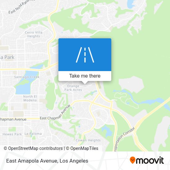 East Amapola Avenue map