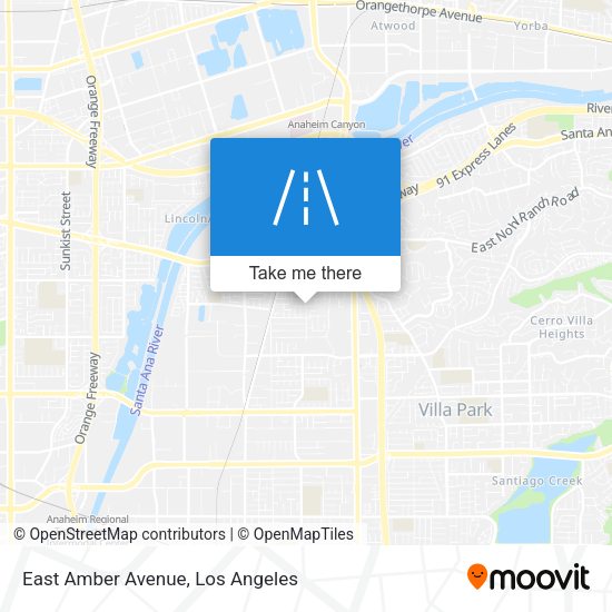 East Amber Avenue map