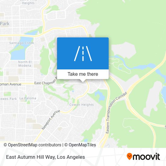 East Autumn Hill Way map