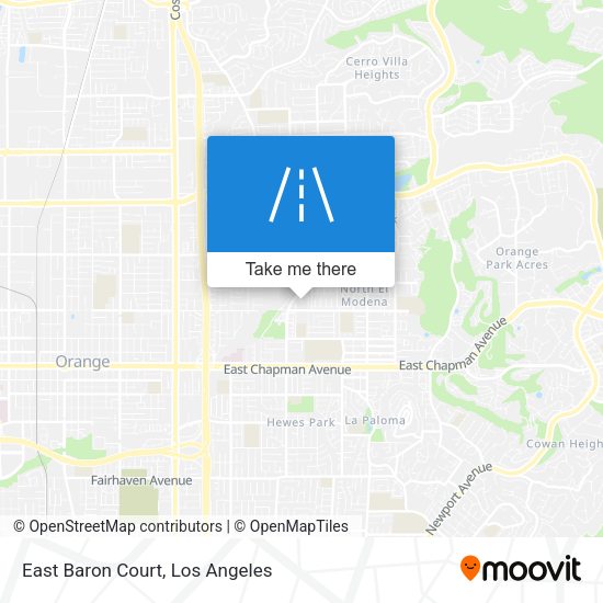 East Baron Court map