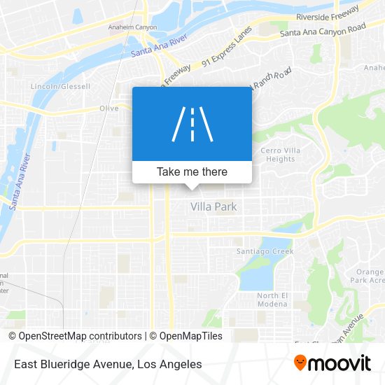 Mapa de East Blueridge Avenue