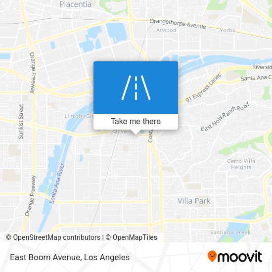 East Boom Avenue map