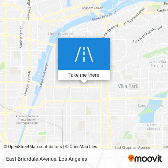 Mapa de East Briardale Avenue
