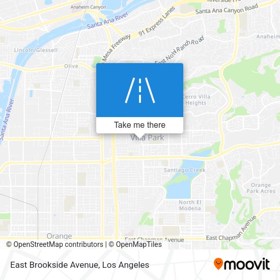 East Brookside Avenue map