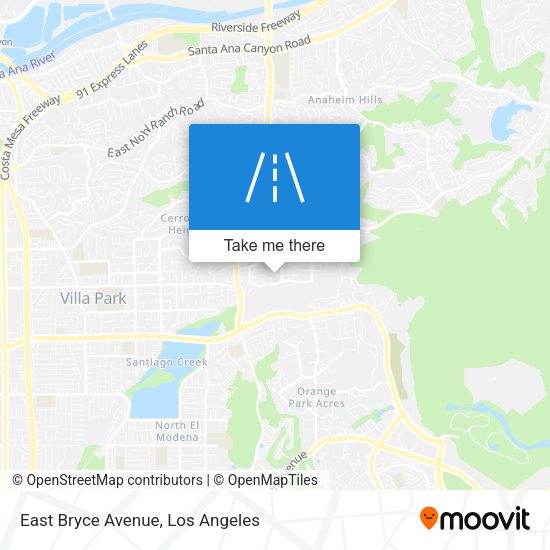 East Bryce Avenue map