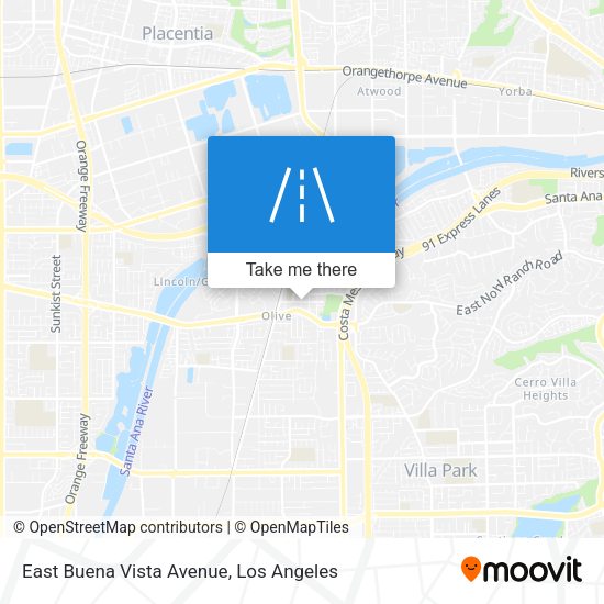 Mapa de East Buena Vista Avenue