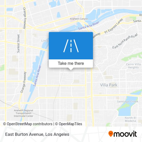 East Burton Avenue map
