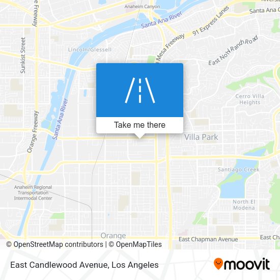 East Candlewood Avenue map