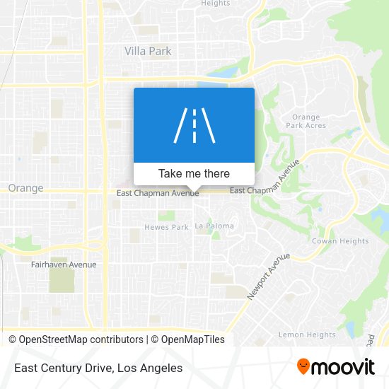 Mapa de East Century Drive