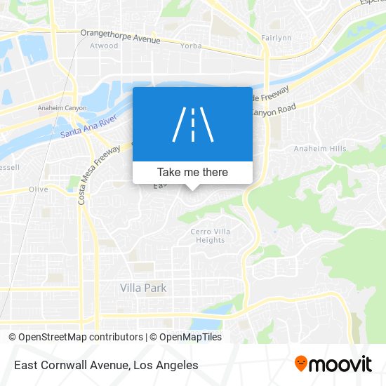 East Cornwall Avenue map