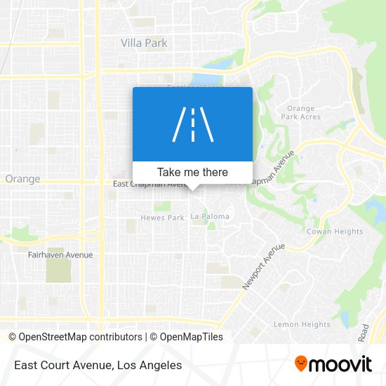 Mapa de East Court Avenue