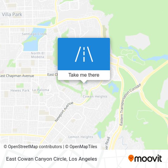 Mapa de East Cowan Canyon Circle