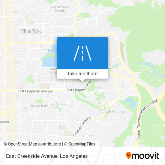 Mapa de East Creekside Avenue