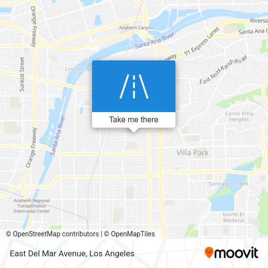 East Del Mar Avenue map
