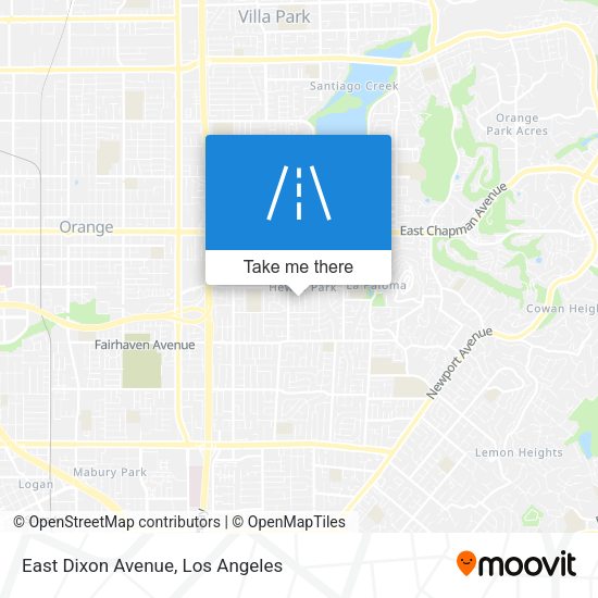 East Dixon Avenue map