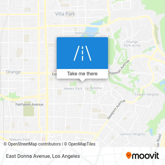 East Donna Avenue map