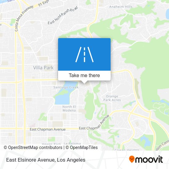 Mapa de East Elsinore Avenue
