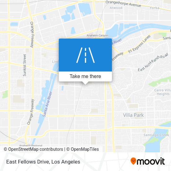 Mapa de East Fellows Drive