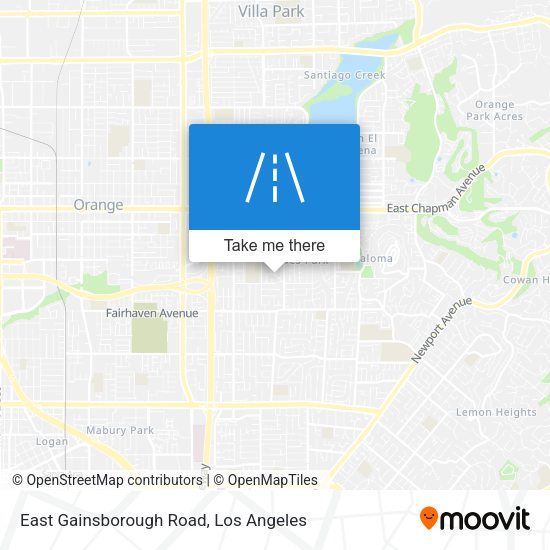 Mapa de East Gainsborough Road