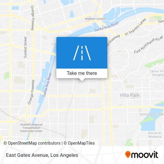 East Gates Avenue map